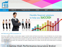 Tablet Screenshot of frbconsultants.net